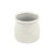 5" White Round Ripple Curved Planter Pot - IMAGE 3