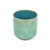 5.5" Green Round Abstract Glazed Planter Pot - IMAGE 1