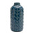 Vine Leaf Decorative Vases - 8.75" - Blue - Set of 2 - IMAGE 3