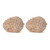 Carved Pinecone Christmas Tabletop Decorations - 5.25" - Brown - Set of 2 - IMAGE 1
