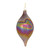 Pearl Finish Swirl Glass Christmas Ornaments - 7" (180mm) - Pink - 6ct - IMAGE 3