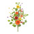Set of 2 Mixed Floral Artificial Sprays 33" - IMAGE 1