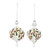 Beaded Glass Mistletoe Drop Christmas Ornaments - 6.5" - White and Red - 6ct - IMAGE 2