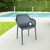 32.25" Gray Outdoor Patio Dining Arm Chair - Extra Large - IMAGE 6