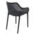 32.25" Black Outdoor Patio Dining Arm Chair - Extra Large - IMAGE 2