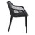 32.25" Black Outdoor Patio Dining Arm Chair - Extra Large - IMAGE 4
