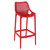 41.25" Red Solid Outdoor Patio Bar Stool - IMAGE 1