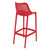 41.25" Red Solid Outdoor Patio Bar Stool - IMAGE 2