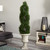 5' Double Pond Outdoor Cypress Spiral Topiary Artificial Tree in Urn - IMAGE 2