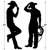 Western Cowboy Silhouette Cutouts - 37" - Black - Pack of 24 - IMAGE 5