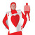 Club Pack of 12 Red and White Wonderland Ace of Hearts Adult Men's Vest Costume Accessories 25" - IMAGE 1