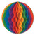 Honeycomb Tissue Paper Ball Decoration - 12" - Multicolor - Pack of 24 - IMAGE 1