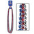 Club Pack of 72 Assorted Red, Silver and Blue Star Beaded Necklace Party Favors 33'' - IMAGE 1