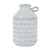 Distressed Glazed Decorative Bottle Vase with Handle - 8.25" - White and Gray - IMAGE 1