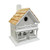 9.5" White and Brown 2-Story Ranch Inspired Outdoor Garden Birdhouse - IMAGE 1
