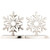 Set of 2 Solid Silver Snowflake Cutout Christmas Metal Stocking Holders 6.5" - IMAGE 5