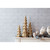 Christmas Pine Tree Tabletop Decorations - 25" - Gold - Set of 3 - IMAGE 2