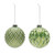 Shiny Finish Glittered Glass Christmas Ball Ornaments - 4" (100mm) - Green - 6ct - IMAGE 2