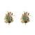 Set of 2 Foliage with Pinecone Artificial Bushes 23" - IMAGE 3