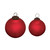 Matte Finish Glass Christmas Ball Ornaments - 4" (100mm) - Red - 12ct - IMAGE 1