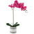 Real Touch™ Artificial Spring Orchids in a Striped Ceramic Pot - 2' - Pink - IMAGE 1