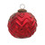 Chevron Mercury Glass Christmas Ball Ornaments - 4" (100mm) - Red - 12ct - IMAGE 2