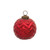 Chevron Mercury Glass Christmas Ball Ornaments - 4" (100mm) - Red - 12ct - IMAGE 3