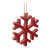 12ct Red Snowflake Christmas Ornaments 4" - IMAGE 2