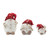 Set of 3 Snowman with Santa Hat Christmas Tabletop Figurines 5.5" - IMAGE 1