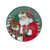 Set of 4 Lodge Santa Round Christmas Dinner Plates 9" - IMAGE 4