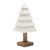 Tiered Pine Tree Tabletop Decorations - 21" - White and Brown - Set of 2 - IMAGE 3