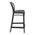 37.75" Black Solid Outdoor Patio Counter Stool - IMAGE 4