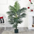 5' Kentia Palm Artificial Silk Tree in Black Pot - IMAGE 2