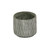 6.75" Gray and White Large Round Vertical Dotted Planter Pot - IMAGE 1