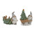 Gnome with Woodland Animals Christmas Tabletop Decorations - 6.75" - IMAGE 1