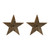 Pine Wood Star Tabletop Decorations - 20" - Set of 2 - IMAGE 1