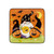 Set of 4 Gnome Halloween Square Canape Plates 6" - IMAGE 3
