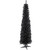6' Charcoal Brown Iridescent Slim Artificial Tinsel Halloween Tree, Unlit - IMAGE 1
