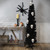 6' Charcoal Brown Iridescent Slim Artificial Tinsel Halloween Tree, Unlit - IMAGE 2