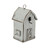 13" Gray Birdhouse Decor with Top Hanging Loop - IMAGE 2