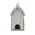 13" Gray Birdhouse Decor with Top Hanging Loop