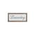 23.5" White and Brown Laundry Rectangular Wall Sign - IMAGE 3