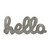 28" Gray Cursive Lettered Hello Wall Sign - IMAGE 3