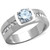 Men's Stainless Steel Ring with Prong Round Cubic Zirconia - Size 12 (Pack of 2) - IMAGE 1
