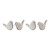 Set of 4 Carved Bird Tabletop Figurines 5.25" - IMAGE 1