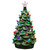 13.5" Ceramic Christmas Tree with Multi Colored Lights Table Top Decoration - IMAGE 1