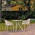 3-Piece White Recyclable Outdoor Patio Dining Set 32.25" - IMAGE 5