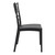 36" Black Stackable Outdoor Patio Armless Dining Chair - IMAGE 2