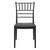 36" Black Stackable Outdoor Patio Armless Dining Chair - IMAGE 3