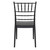 36" Black Stackable Outdoor Patio Armless Dining Chair - IMAGE 5